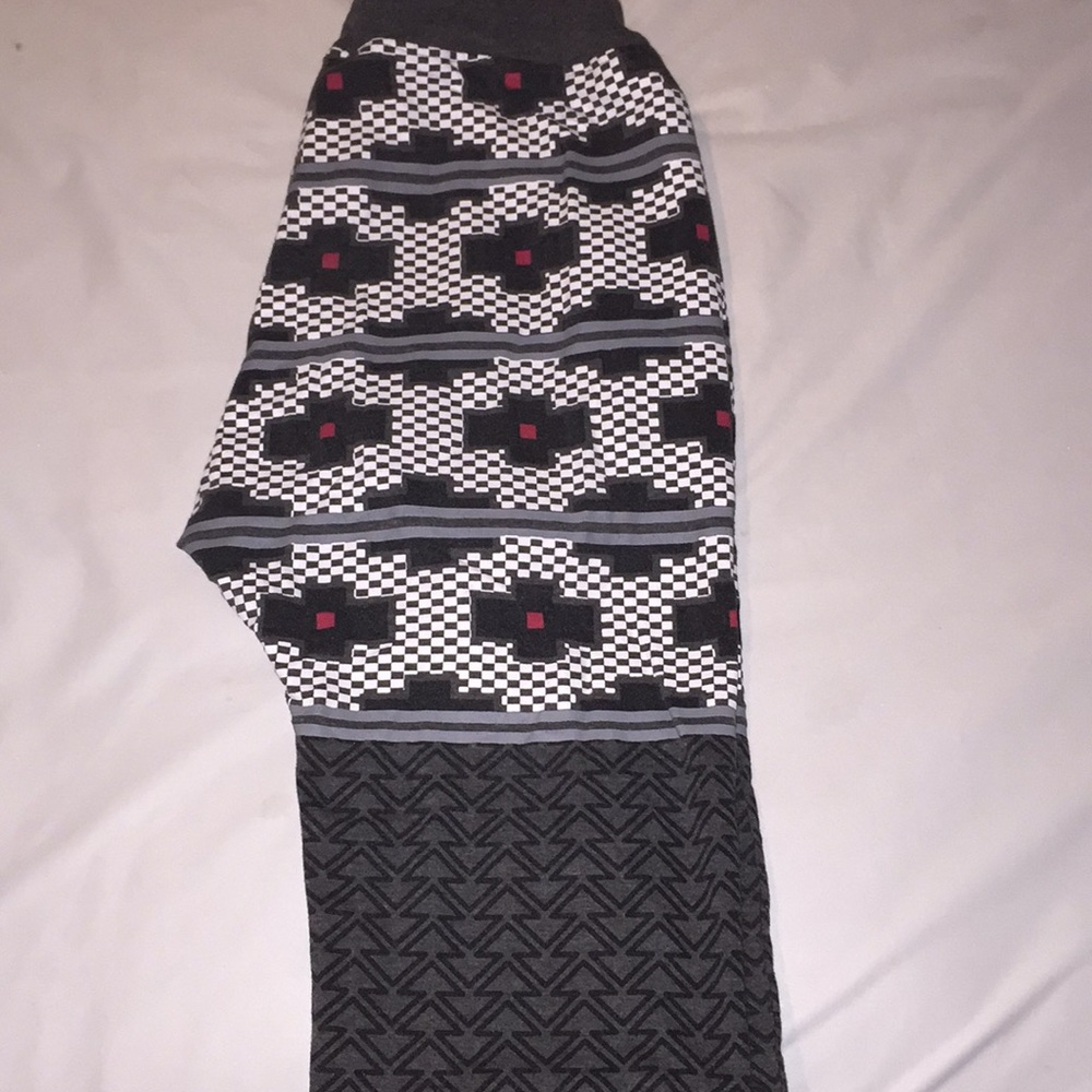 Indian print joggers brand is American stitch